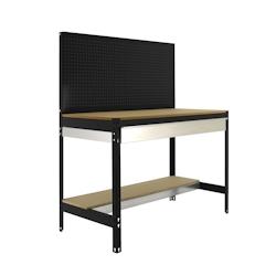 SIMONRACK banque de travail simonwork bt2 box 1500 anthracite/bois - métal 8425437138201_0