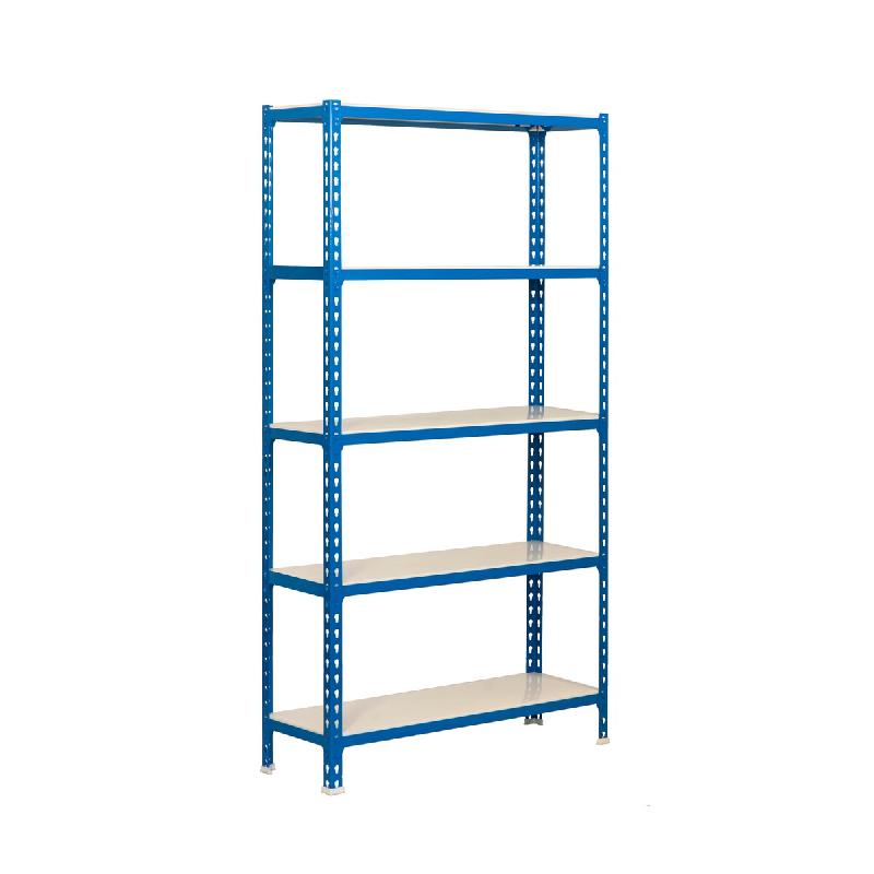 SimonRack Rayonnage métallique, 2000x1200x400 mm, 5 niveaux, tablette métallique, 200 kg au point de flexion, Bleu/Blanc - Simonclick - métal 84254_0