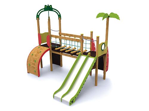 Structure Caraïbes 3 à 12 ans en Bois et Polyéthylène - MF-PM536_0