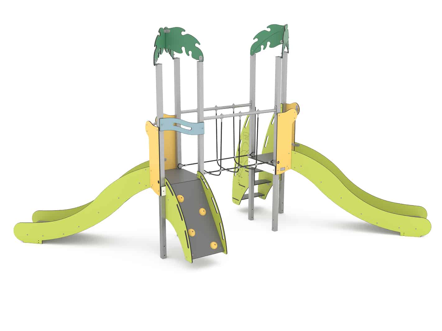 Structure multi-activités métallique Îles - LD1ILT20060 - Ludoparc - pour enfants dès 2 ans - capacité 14 personnes_0
