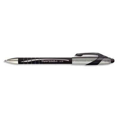 STYLO BILLE PAPERMATE FLEXGRIP ELITE - NOIR - LOT DE 2