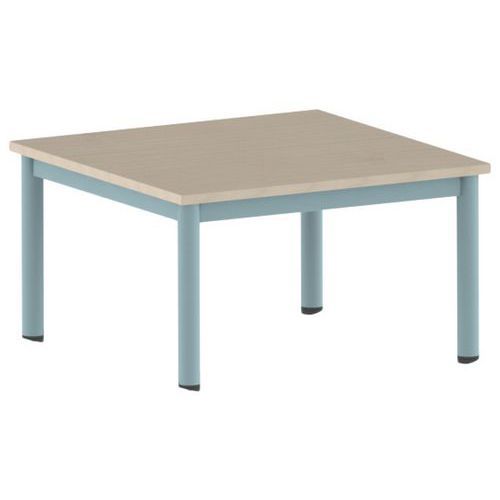 TABLE CARÉLIE 80 X 80 CM MOBILE T1 STRAT ÉRABLE LAGON 6027 - MOBIDECOR