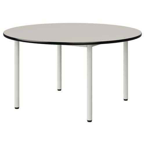 TABLE MALIBU Ø 120 T4 4P STRA BLC SEL W911/NOIR BLC 9016