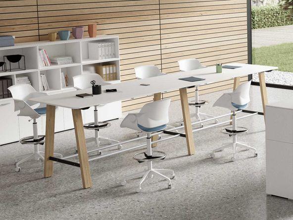 Table haute Fabrika XL en bois pas cher_0