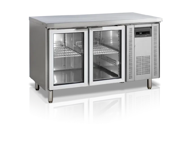 Timbre desserte refrigeree central 2 portes vitrées profondeur 700 ... - PCK7210G_0