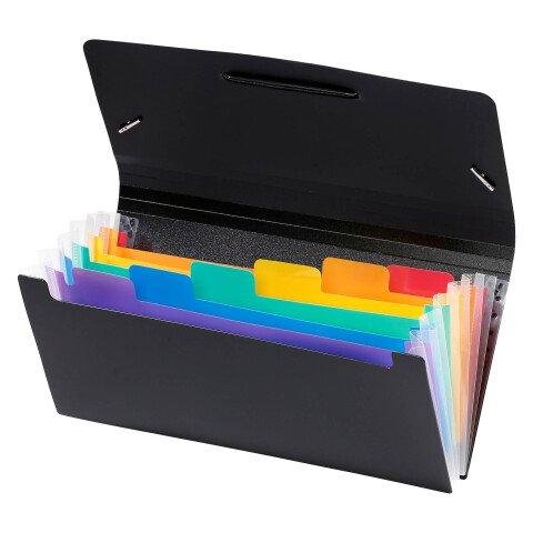 TRIEUR PLASTIQUE FORMAT CHÈQUE 6 ONGLETS RAINBOW CLASS VIQUEL