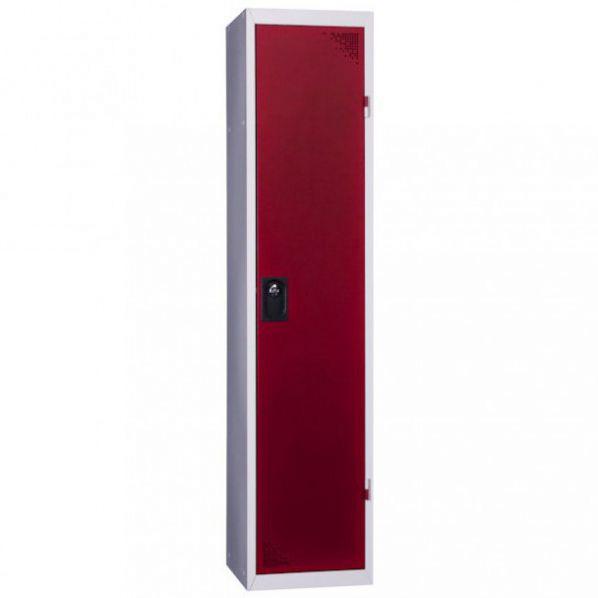 Vestiaire industrie salissante démontable - 1 case porte rouge - 4 coloris disponibles - Marque Rolléco_0