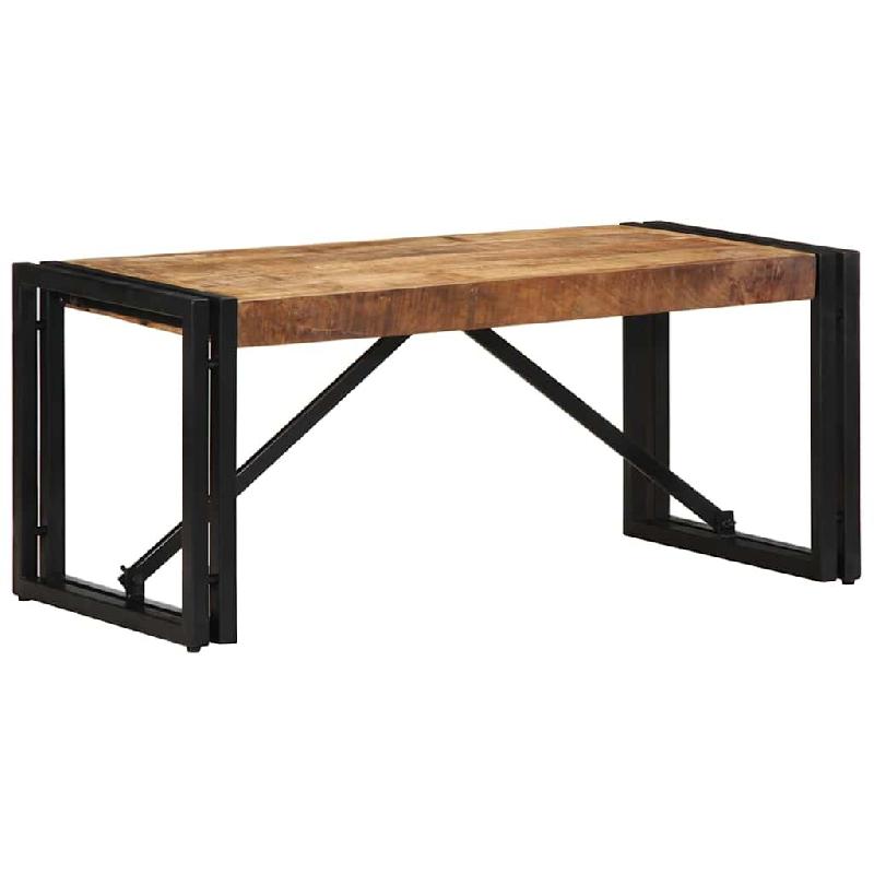 VidaXL Table basse 80x40x35 cm bois de manguier massif brut Modèle Signature - 4016676_0