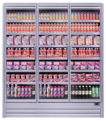 Vitrine verticale positive avec porte , idéal pour chr, traiteurs, boulangeries, pâtisseries et chocolateries -multifresh plus 4p iarp_0