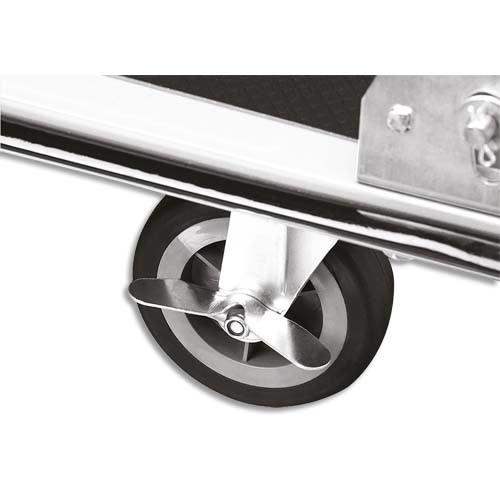 Wonday - Roue pivotante noire pour chariot pliable Série 38-3n, diamètre 10 cm_0