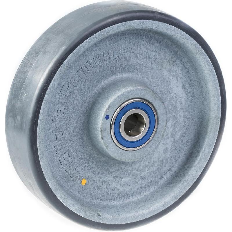 Roue de 160 mm avec polyuréthane thermoplastique gris conducteur d'électricité sur nylo_0
