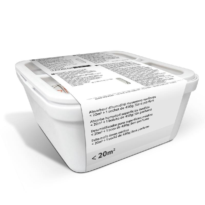 Absorbeur d'humidité - Recharge sac compatible sachet ou galet 500g - 20m² - Usage sous-sol_0