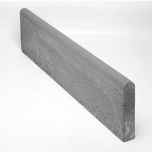 Bordure de Voirie et Trottoir P2 Classe T - 6x28x100cm - Béton Gris - Fabrication Française_0