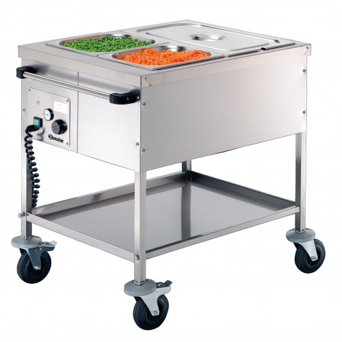 CHARIOT BAIN MARIE SANS EAU PROFESSIONNEL BARTSCHER - 2 X GN 1/1