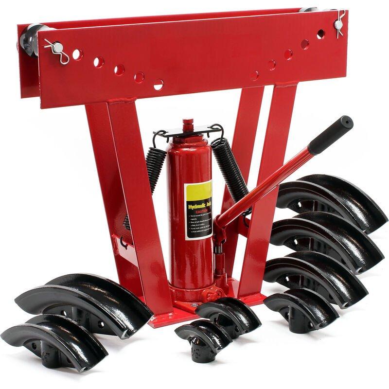 Cintreuse De Tuyaux Hydraulique 16 Tonnes - 8 Matrices Incluses | Pour Tubes 15 à 80 Mm, Acier Robuste - 7