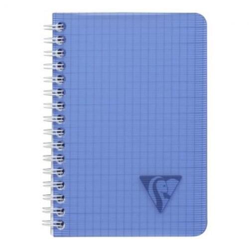 Clairefontaine Lot de 10 Carnet Linicolor Fresh 9x14, 100p./50 feuilles 90 g/m² reliure intégrale, couv. Polypro assortis, quadrillé 5x5 - 33296832_0