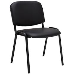 CLP Chaise Visiteur Ken similicuir Noir - noir polyester 181146301_0