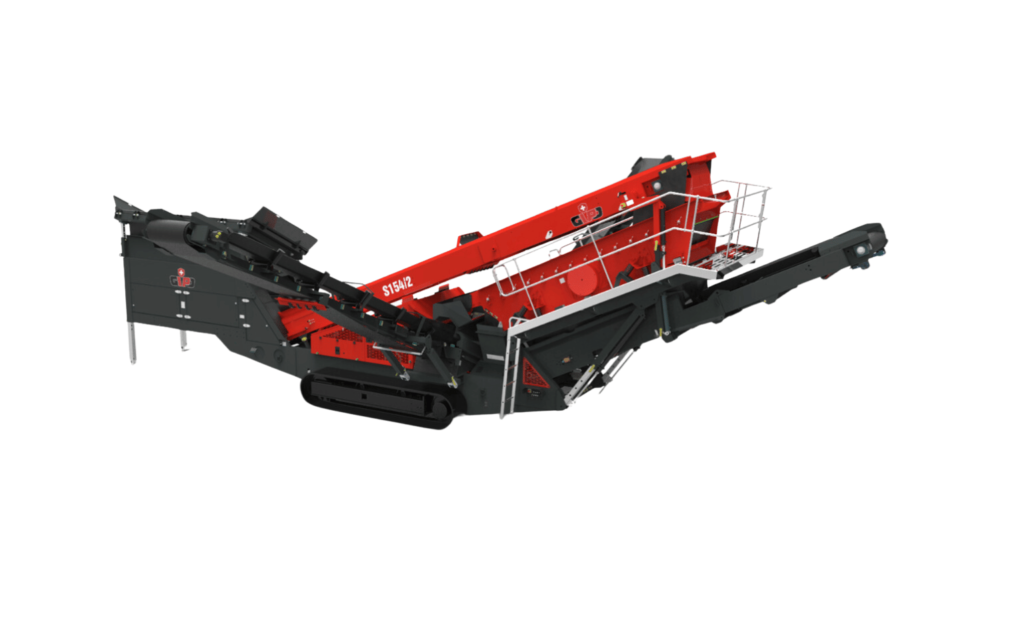 Crible GIPOSCREEN S 154-2 - Mobile, haute efficacité, deux étages, moteur CAT 97 kW_0