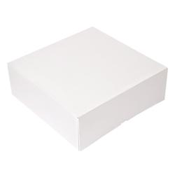 García de Pou Garcia de Pou 100 Unités - Boîtes Patisseries Sans Fenêtre 'Thepack' 250 G/M2 28X28X10 Cm Blanc Carton Ondulé Nano-Micro - blanc 201.62_0