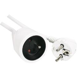 Generique Rallonge secteur tripolaire blanche - 5,0 m - EC05_0