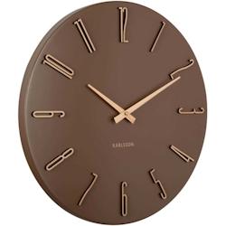 Horloge murale en métal Esmerado 40 cm marron Karlsson - marron 8714302770807_0