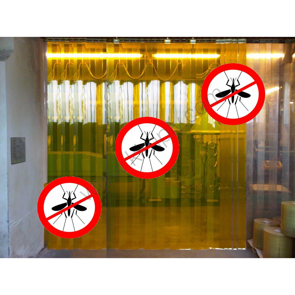 Lanière jaune anti-moustique / transparente_1
