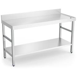 MOBINOX-Table murale sans trop-plein, drainage, avec réglage 1000x700x850 - inox 8434029621106_0