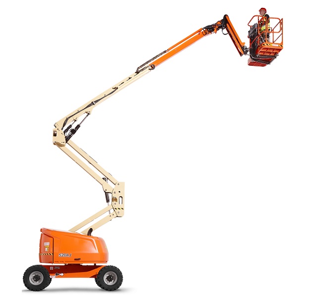 Nacelle articulée diesel JLG - Hauteur de travail 12,33 à 48,15 m - 7 roues motrices et essieu oscillant_0