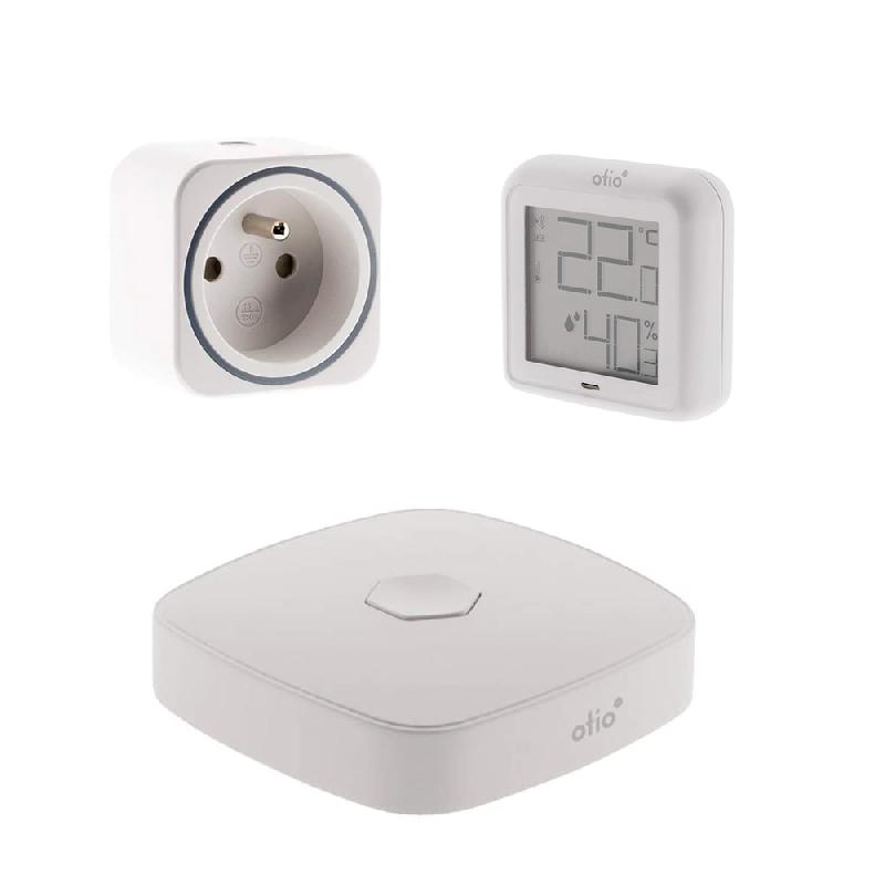 Pack découverte OtioHome - Thermomètre connecté, prise, box pour maison connectée_0