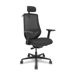 Piqueras y Crespo Silla Mardos traslack malla negra bali negro brazo 2D cabecero y perchero - noir multi-matériau 392TKM840B840B2DB68R65CRP_0