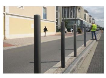 Potelet fixe ou amovible - Carrefour - 3 finitions et 5 diamètres disponibles - Tube acier Ø 60 à 168 mm_0