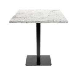 Restootab - Table 70x70cm - modèle Milan marbre calacatta - blanc TB-MIL-7070M-CALAC_0