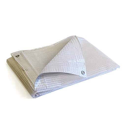 Bâche de protection 3x4 m - translucide - résistante - étanche - anti-UV - avec œillets métalliques_0