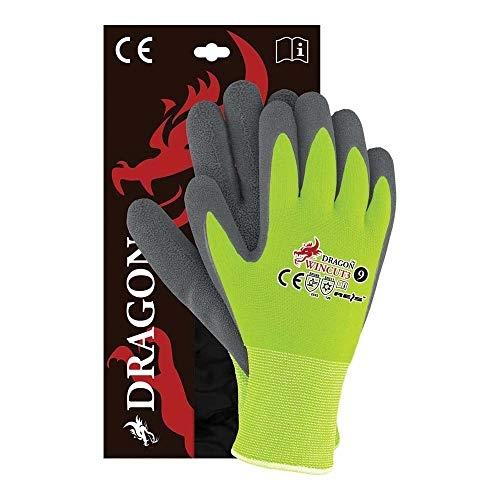 REIS WINCUT3_YS8 DRAGON LOT DE 12 GANTS DE PROTECTION JAUNE/GRIS TAILL_0