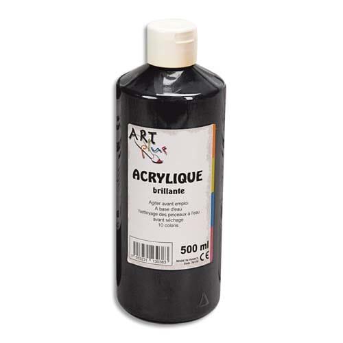 Art Plus - Peinture acrylique brillante 500 ml - Noir_0