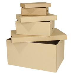 Caisse carton Galia C - Fond et couvercle avec rabats complets - Dimensions variées - Fefco 0200/0422_0