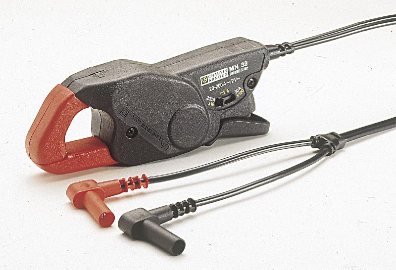 CHAUVIN ARNOUX - MN38 pince ampèremétrique 200A AC - Enserrage diam 20mm - Signal de sortie : tension alternative - Rapport sortie/entrée : 100 mV / A AC, 10 mV / A AC - Sortie par cordon et fiches mâles_0