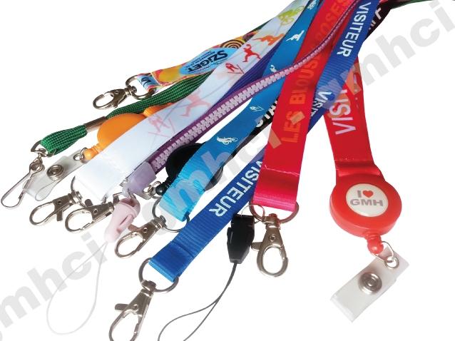 Cordon personnalisé pour badge - Largeur possible 10 mm, 15 mm, 20 mm_0