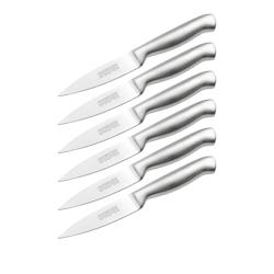 Ensemble de 6 Couteaux d'office en inox 20 cm en tout Nirosta Star - gris Acier inoxydable 18/10 3176239932065_0