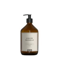 Flacon distributeur en verre ambré – Liquide vaisselle – Collection Essentielle – 500 ml - marron verre E-PO-LV500_0