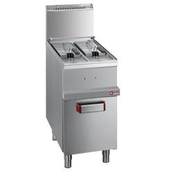 Friteuse gaz 2 cuves de 7 litres sur armoire - Optima 700 - 10750 kcal/h_0