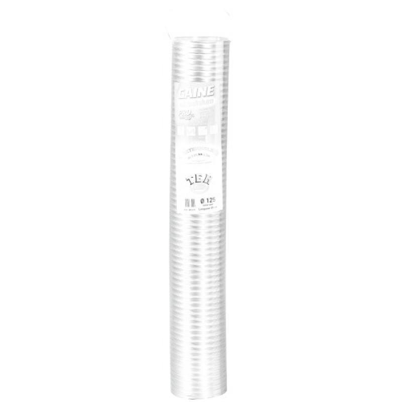 Gaine de ventilation accordéon 0,85 m à 3 m ø 110-116 mm en aluminium_0