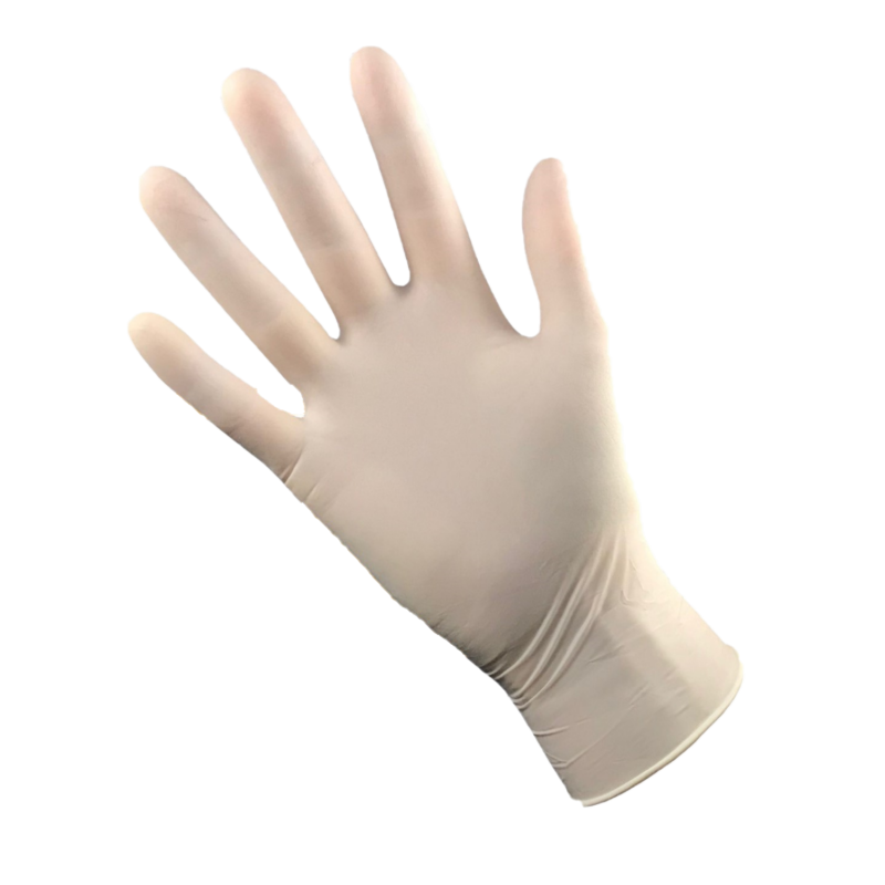 Gants de protection chimique - latex non poudré naturel - taille S - 5,3gr - 240mm - boîte de 100 - AP - 200002028_0