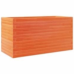 Helloshop26 - Jardinière bac lit surélevé plantes fleurs terrasse jardin cire 90 x 40 x 45,5 cm bois de pin massif marron 02_0038509 - 3000217710614_0