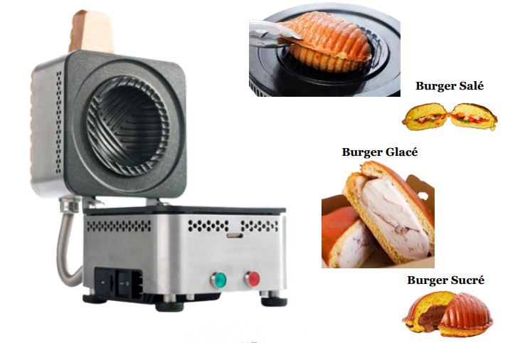 Machine à burgers gourmands salés, sucrés, glacés - o'cook solo_0