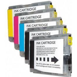 Pack jet d'encre compatible Brother DCP 240C/440CN/330C/540CN (LC970/LC1000) - 2*BK + C/M/Y - 16ml - Réf : 00692PACKN_0