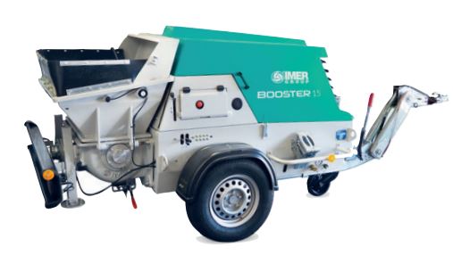 Pompe à béton - BOOSTER 15 - Débit 2-15 m3/h - Homologation routière européenne_0