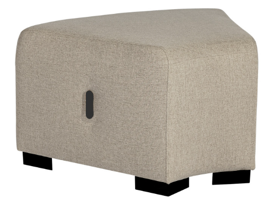 Pouf d'angle - Structure bois - Mousse polyuréthane - Revêtement tissu - Hauteur 450 mm - Profondeur 600 mm - Largeur 750 - 320 mm - Coloris au choix - Anti feu - Normé OEKO TEX - Patins antidérapants - Poids 11,5 Kgs - Fabrication européenne - Garan_0