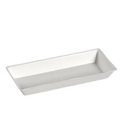 SOLIA Assiette Quartz pulpe de canne avec lamination 130x60 mm - par 200 pièces - blanc VF45080_0
