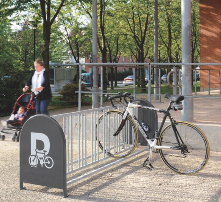 Support vélos en acier de 16 places pour ranger 8 vélos en face à face_0